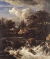 Waterfall IN A Rocky Landscape Jacob Isaakszoon van Ruisdael